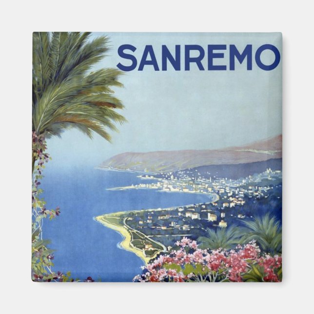 Aimant Sanremo Italie Vintage (Devant)