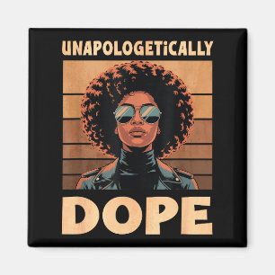 Aimant Sans excuses Femme Afro Vintage 70s