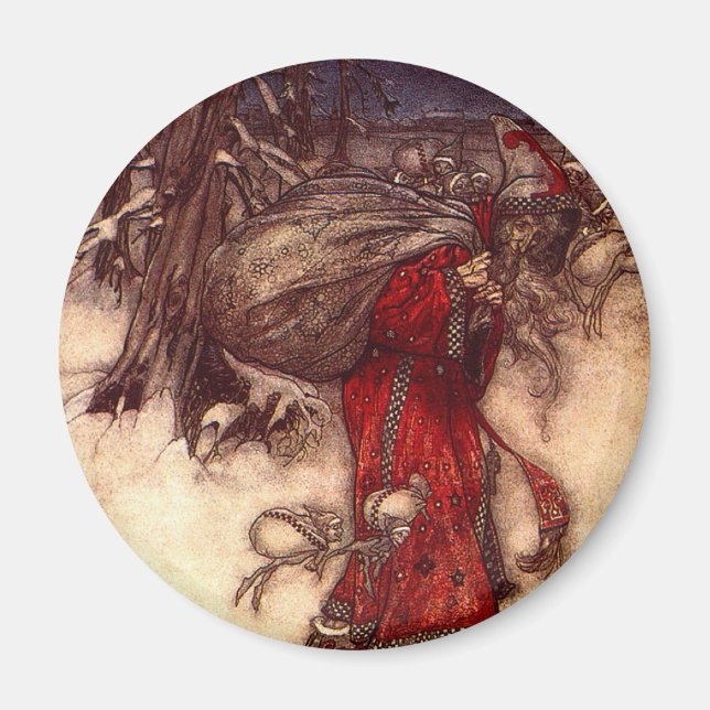 Aimant Santa Claus Arthur Rackham (Devant)