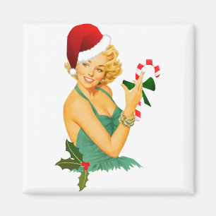 Aimant santa claus pin up