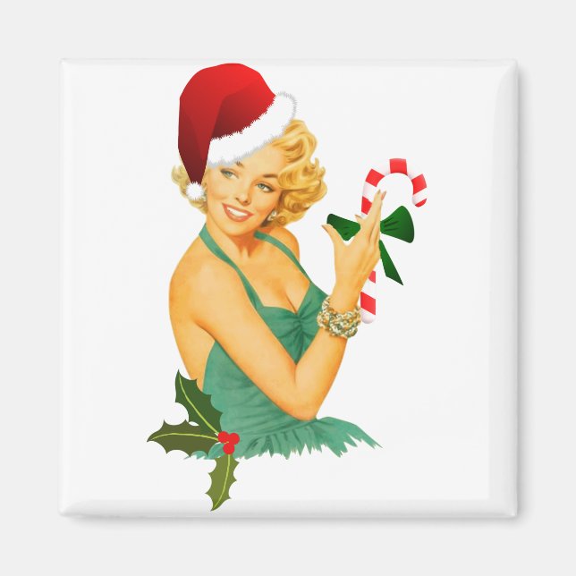 Aimant santa claus pin up (Devant)