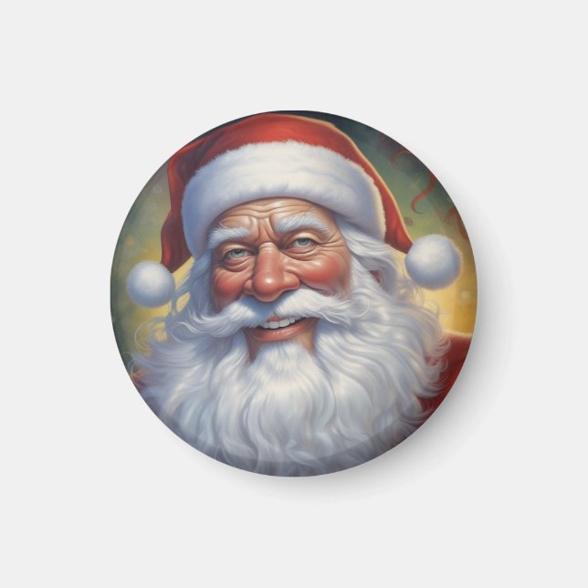 Aimant Santa Clause Joyeux Noël Bonne année (Devant)