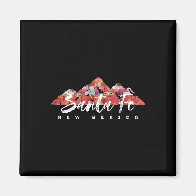 Aimant Santa Fe New Mexico Family Travel Hiking Camping S (Devant)