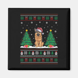 Aimant Santa Hat Berger Allemand Chien Xmas Arbre Lumière