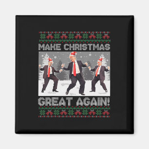 Aimant Santa Trump Danse Faire Noël Grande Encore Une Foi