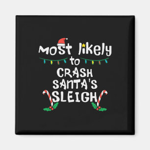Aimant Santas Sleigh Sleigh Noël Fam