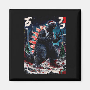 Aimant Santazilla Monstre Japonais Kaiju Dinosaure Noël
