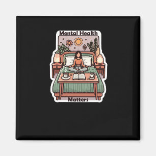 Aimant Santé mentale S - Affirmation positive Médit quoti