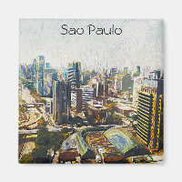 Sao Paulo Brésil Cityscape Peinture