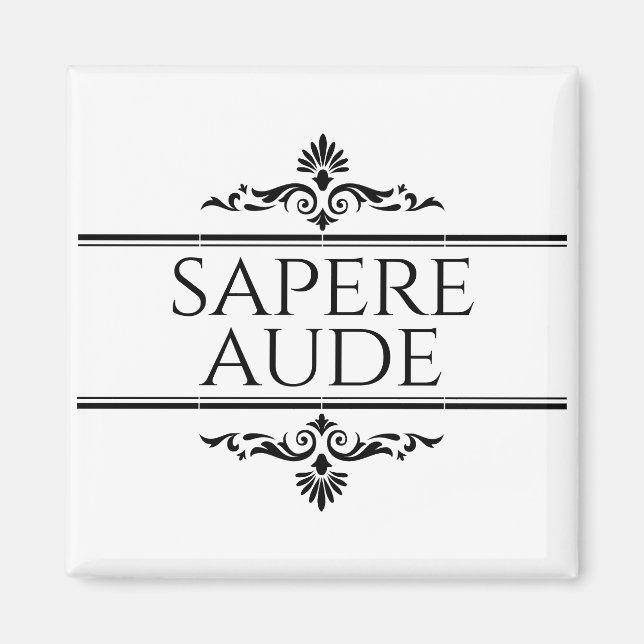 Aimant Sapere Aude (Devant)