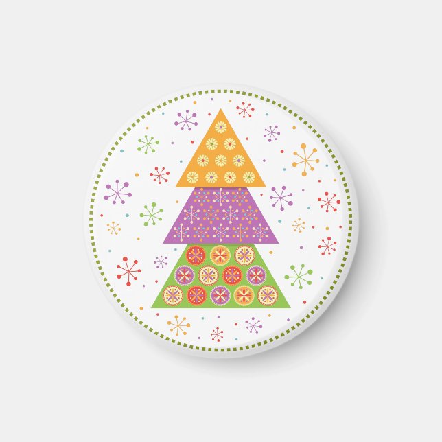 Aimant sapin de Noël décoratif (Devant)