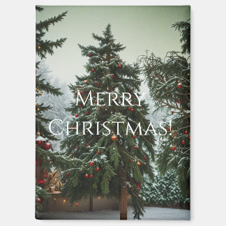 Aimant Sapins de Noël décorés de guirlandes