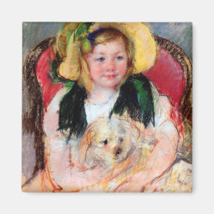 Aimant Sara avec son chien, Cassatt