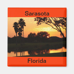 Aimant Sarasota, Floride coucher de soleil sur le lac Mag