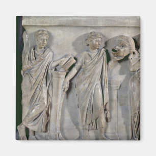 Aimant Sarcophage des Muses, détail de Clio &