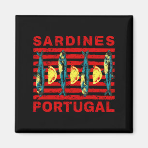Aimant Sardines d'été rétro européennes Portugal Vintage