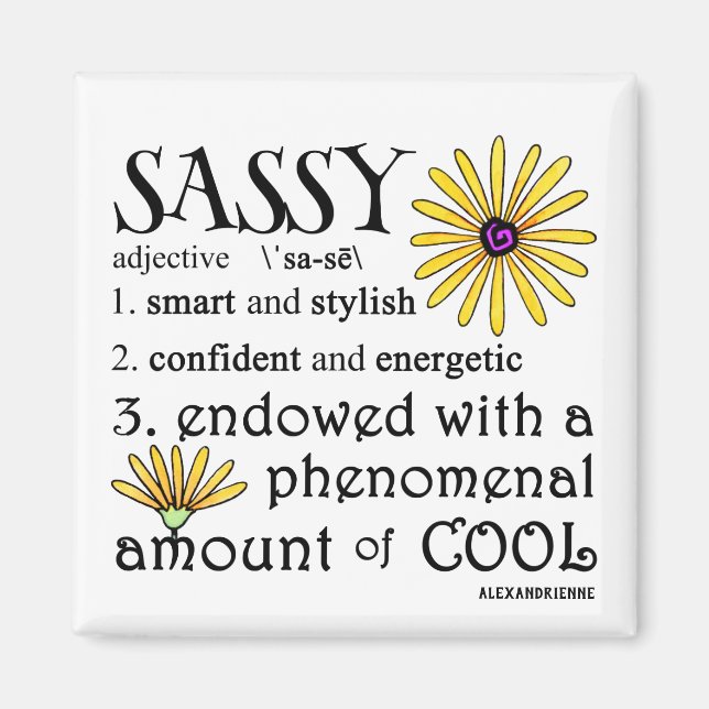 Aimant Sassy Defined (Devant)