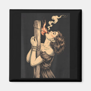 Aimant Satan Devil Hell sorcière avec Flames Cigarette Oc