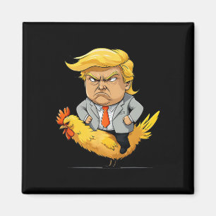 Aimant Satire de Jockey de Poulet de Trump - Humo Politiq