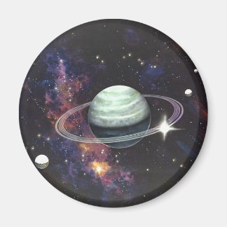 Aimant Saturne avec anneaux