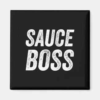 Aimant Sauce Boss Chef Bbq Cook Food Humorousa 