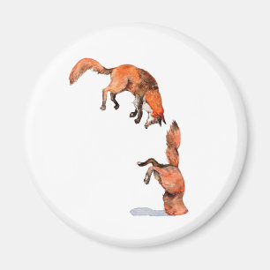 Aimant Sauter Renard Rouge
