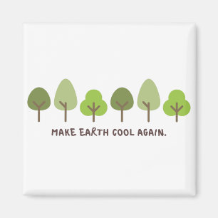 Aimant Sauvegarder la planète Imprimer Rendre la terre c