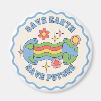 Aimant Sauver la Terre, Sauver l'Avenir – Terre de Dessin