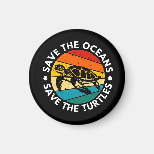 Aimant Sauver les océans sauver les tortues