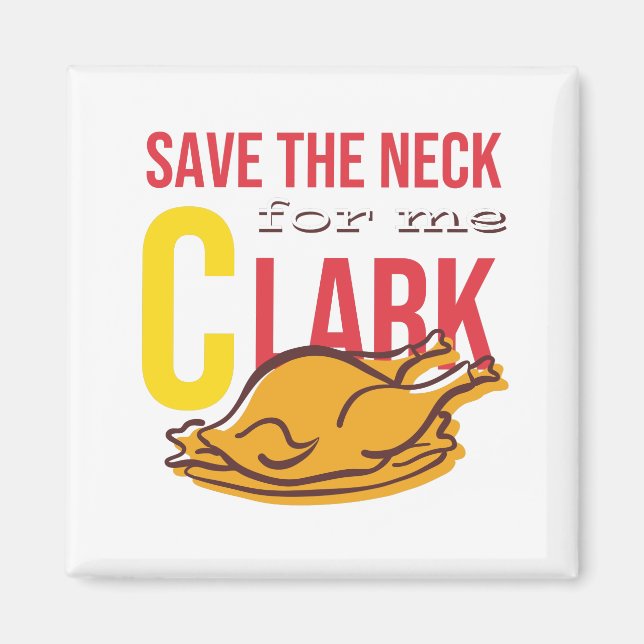 Aimant Sauvez le cou pour moi, Clark (Devant)