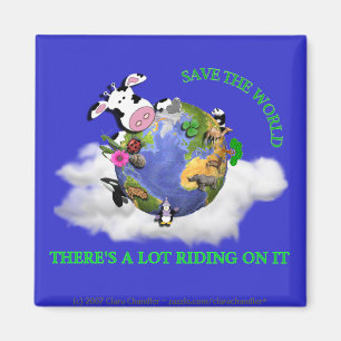 Aimant Sauvez le monde