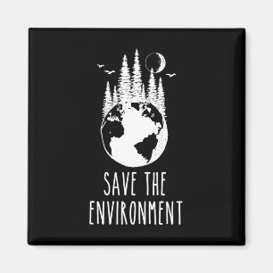 Aimant Sauvez l'environnement Jour des terres Nature Faun