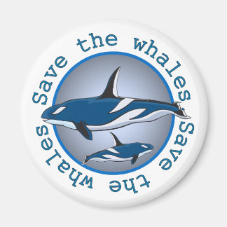 Aimant Sauvez les baleines