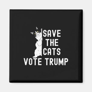 Aimant Sauvez les chats Votez Trump Drôle Humour politiqu