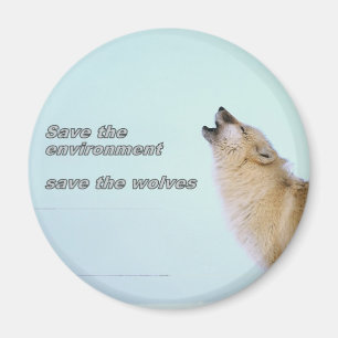 Aimant Sauvez les loups