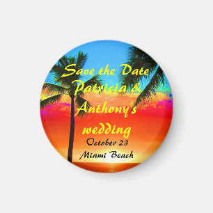 Aimant Sauvez les palmiers de mariage de date