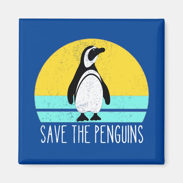 Aimant Sauvez Les Pingouins (Devant)