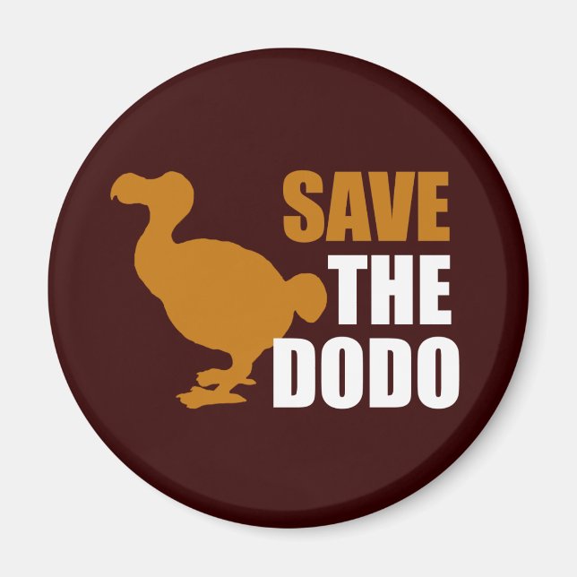 Aimant Sauvez L'Oiseau De Dodo ! (Devant)