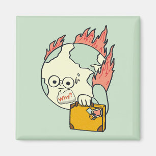 Aimant Sauvez notre planète - Jour des terres