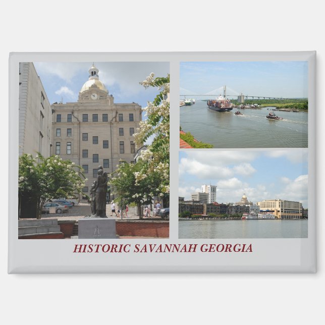 Aimant Savannah historique, Géorgie (Recto)