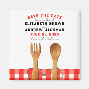 Aimant "Save the date" pour mariage