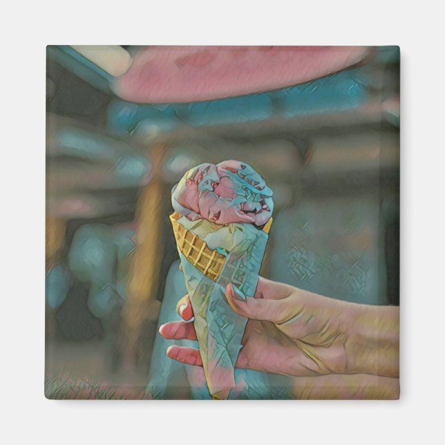 Aimant Saveur de crème glacée (Devant)