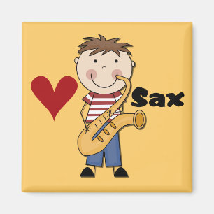 Aimant Saxophone - T-shirts et cadeaux masculins
