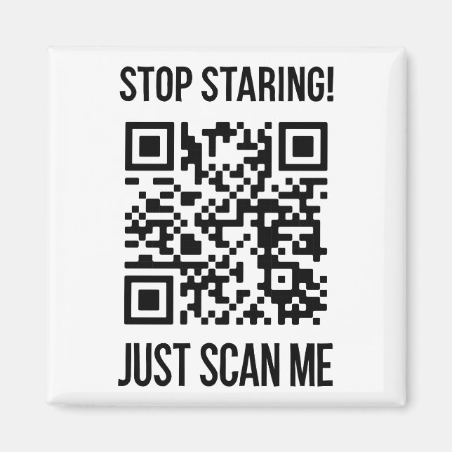 Aimant Scan Me QR Code : Choisissez la gentillesse chaque (Devant)