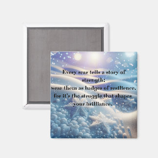 Aimant Scars Into Scars - Resilience Affirmation Art