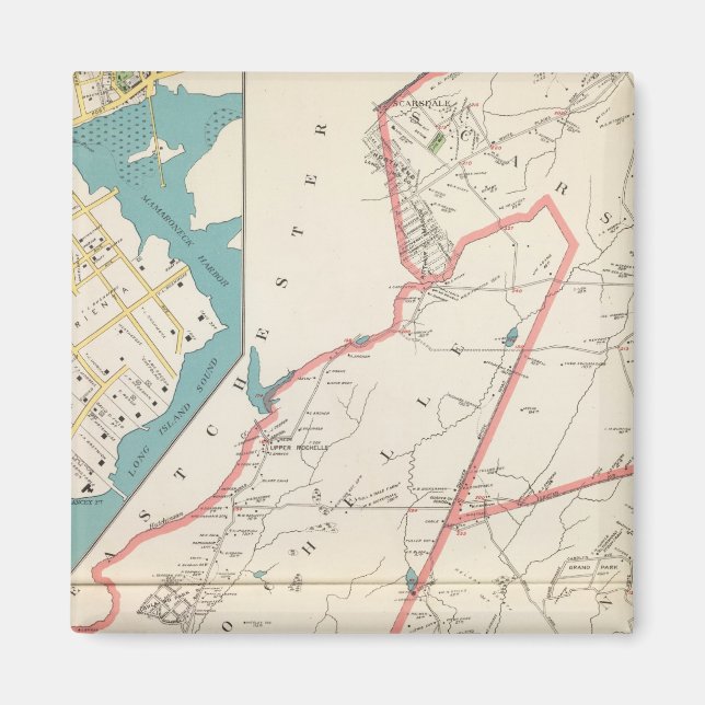 Aimant Scarsdale, New Rochelle, Mamaroneck villes (Devant)
