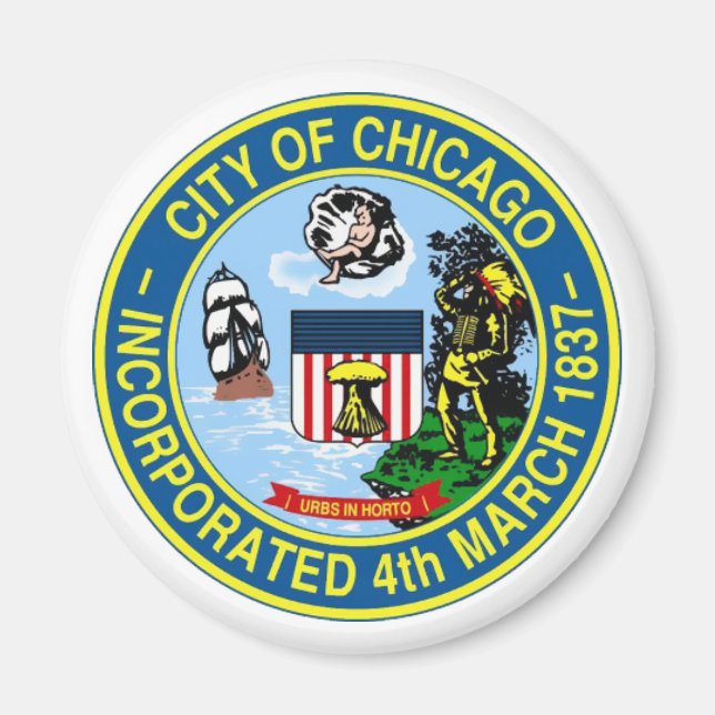 Aimant Sceau de Chicago (Devant)
