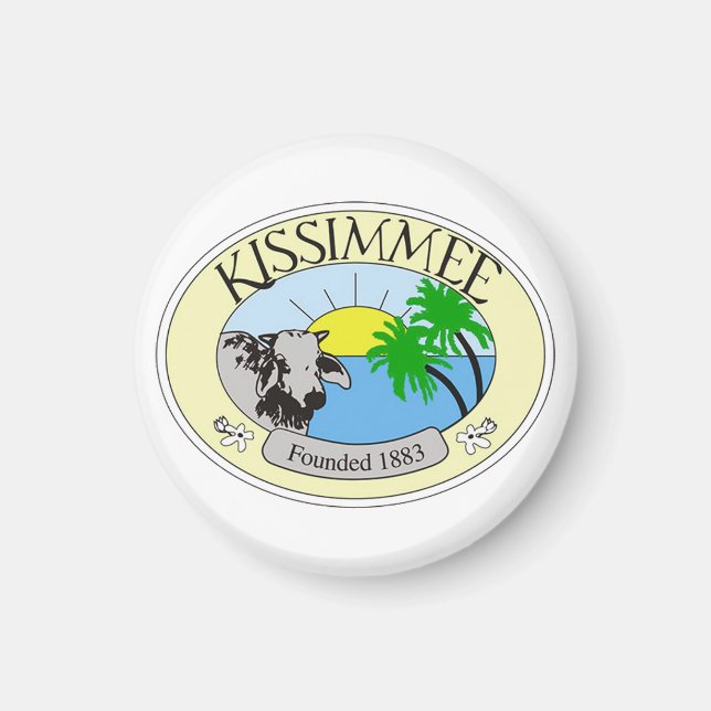 Aimant Sceau de Kissimmee, Floride (Devant)