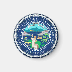 Aimant Sceau d'État du Nebraska