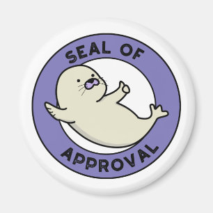Aimant Sceau D'Homologation Fantaisie Seal Pun
